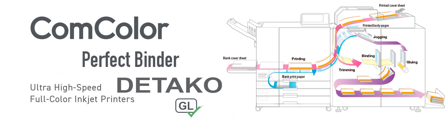 RISO Perfect Binder — это высокоэффективный модуль для профессионального брошюрования, который существенно повышает производительность и снижает необходимость вмешательства оператора, позволяя изготавливать до 62 книг формата A4 с двусторонней печатью объёмом до 100 страниц в час. Благодаря возможности обработки книг различной толщины — от 1,5 мм до 30 мм (примерно 15–300 листов) — устройство обеспечивает гибкость в работе с разными объёмами печатной продукции.  Особенностью данного решения является автоматическая обрезка обложек с учётом толщины каждой книги, что гарантирует аккуратную и профессиональную отделку. RISO Perfect Binder применяет мощный клеевой процесс под высоким давлением для надёжного и долговечного скрепления страниц, а технология точной регистрации обеспечивает ровное и чёткое расположение листов перед нанесением клея.  Использование клеевого ролика вместо традиционного горячего клеевого котла снижает энергозатраты и уменьшает количество отходов, делая устройство более экологичным и экономичным. Встроенное программное обеспечение поддерживает форматы Adobe PDF и Microsoft Office, упрощая создание дизайна обложек с возможностью печати на корешке и предварительного просмотра, что оптимизирует подготовку к печати.  Этот модуль отлично подходит для учебных заведений, издательств, офисов и типографий, где требуется высокая скорость, точность и качество изготовления многостраничных документов и книг.